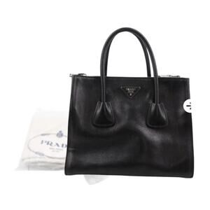 Prada Black Saffron Leather Galleria Satchel
